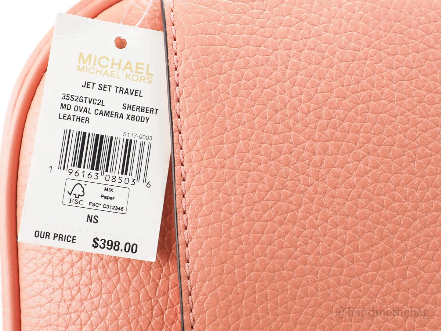 Michael Kors Jet Set Travel Sherbert Oval Camera Bag