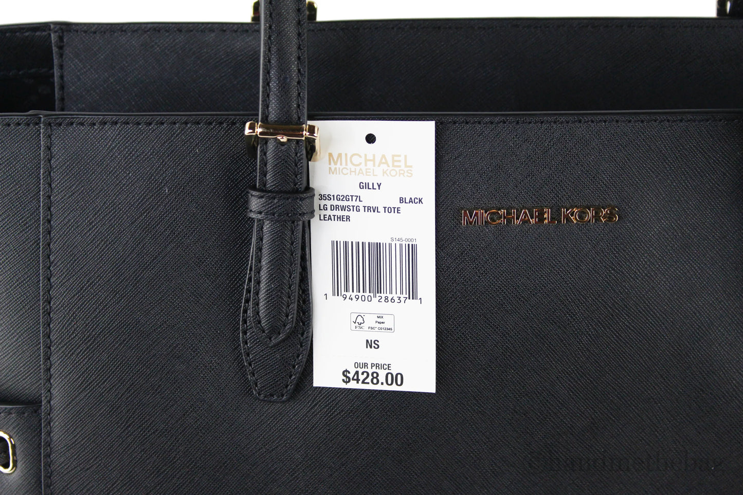 Michael Kors Gilly Leather Shoulder Tote
