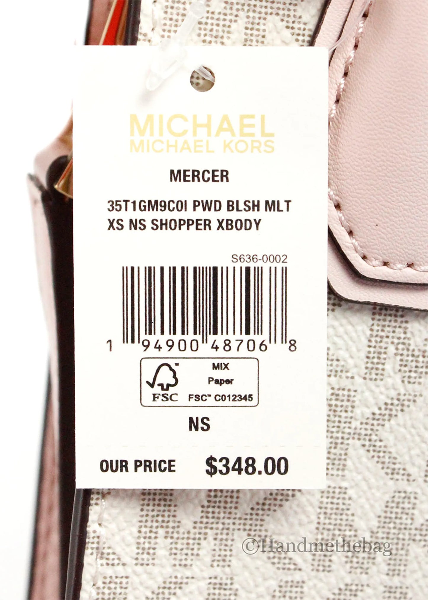 Michael Kors Mercer Powder Blush North South Crossbody Bag