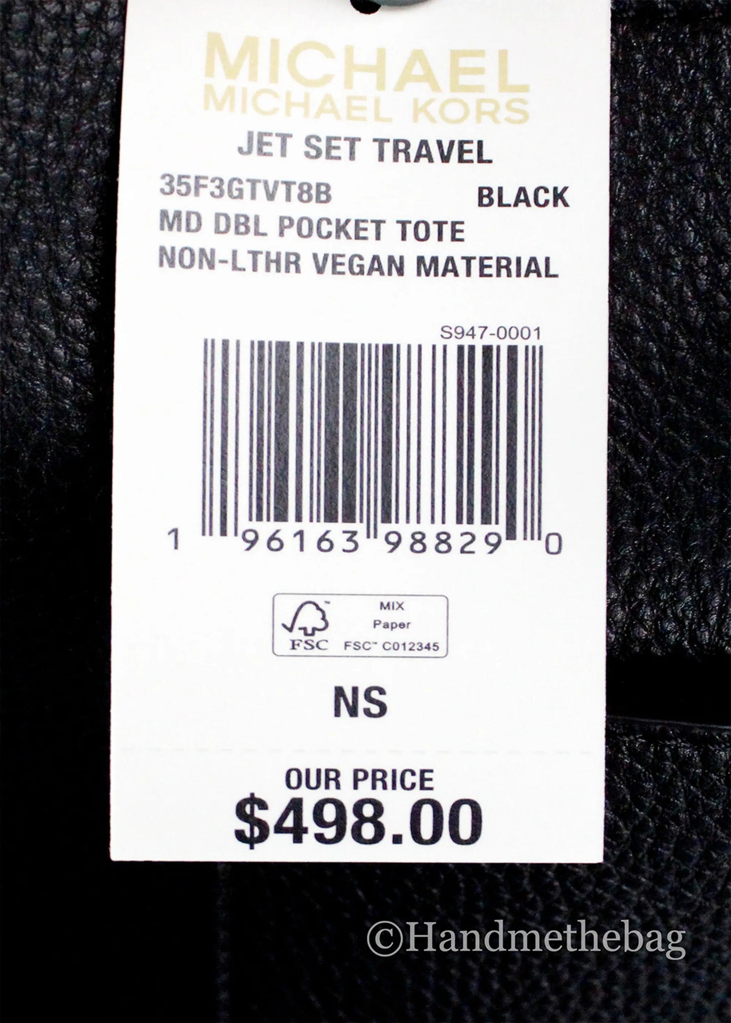 Michael Kors Jet Set Vegan Double Pocket Tote