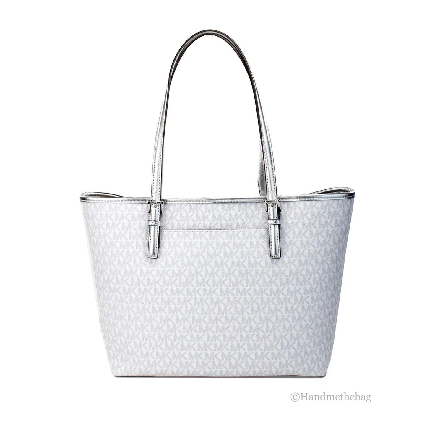 Michael Kors Jet Set Girls White PVC Tote