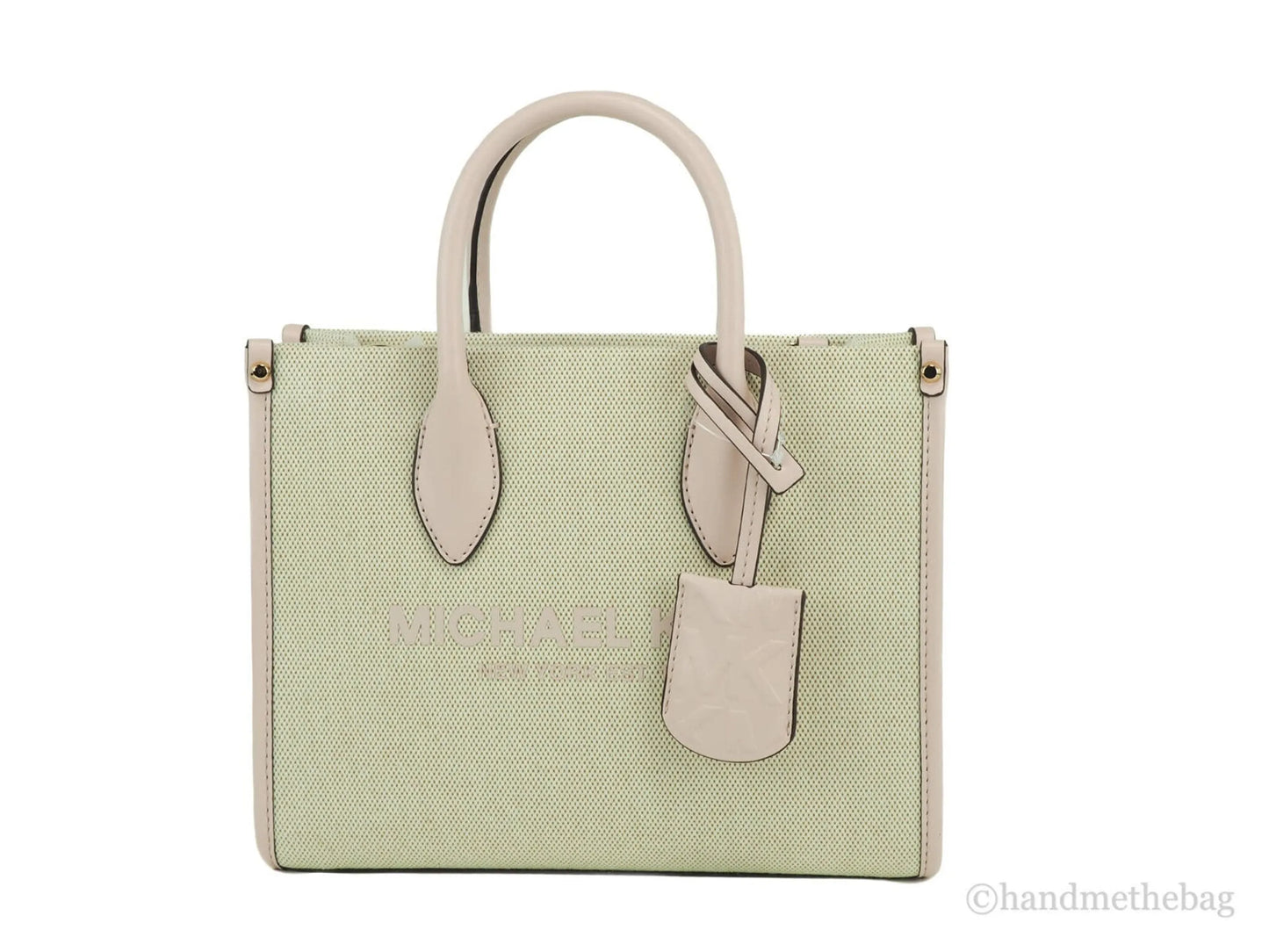 Michael Kors Mirella Canvas Shopper Crossbody Purse