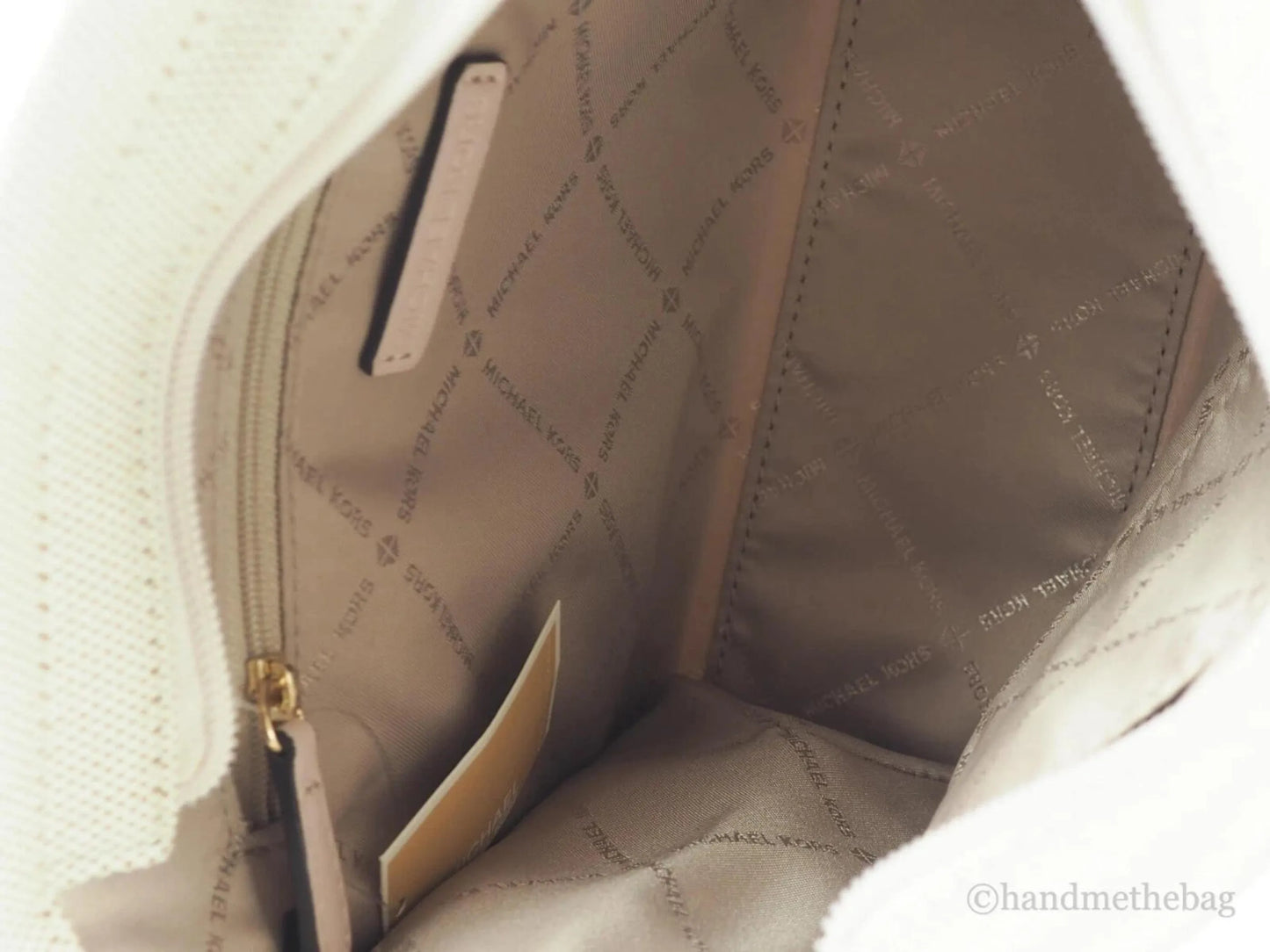 Michael Kors Mirella Canvas Shopper Crossbody Purse