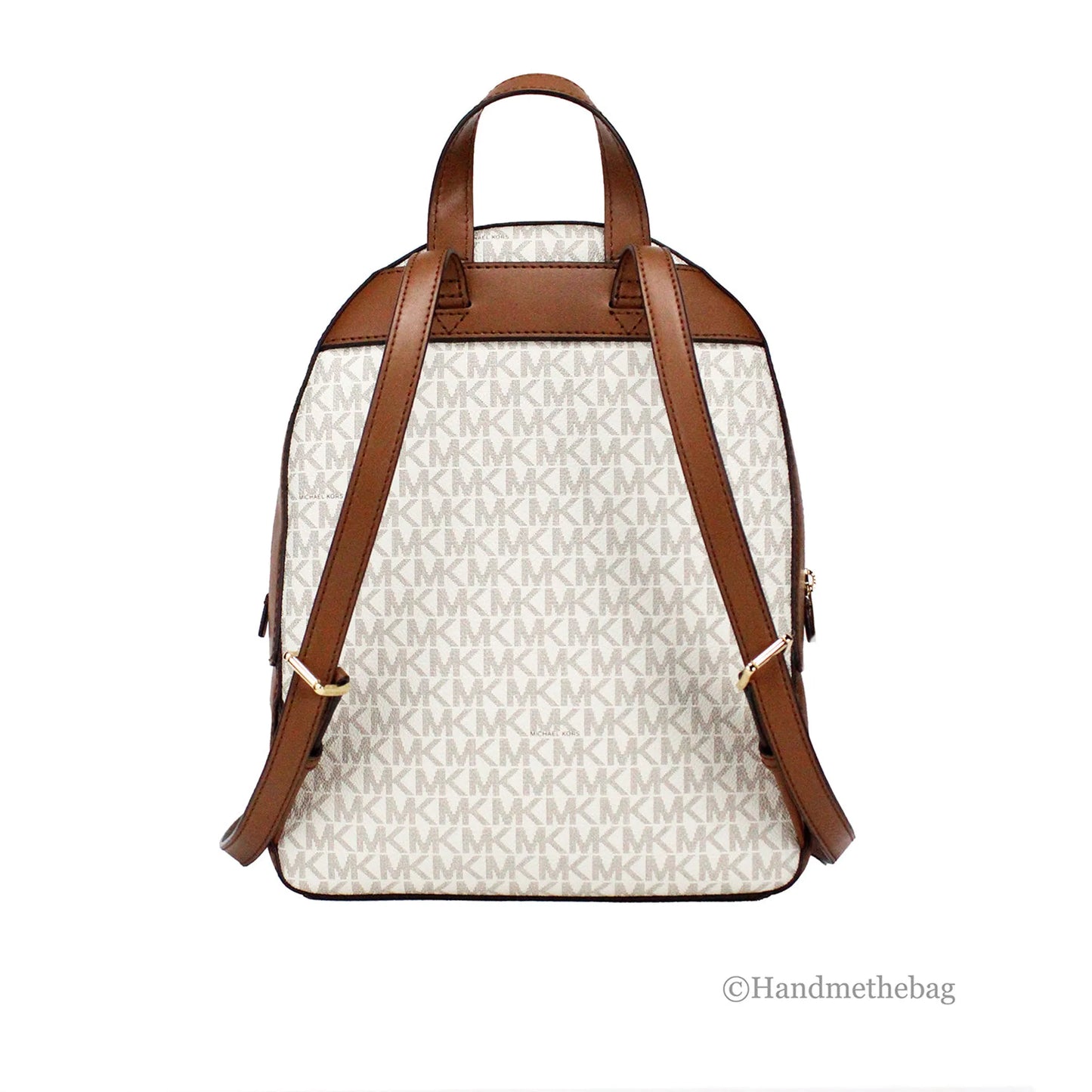 Michael Kors Jaycee Vanilla Signature PVC Backpack Bookbag