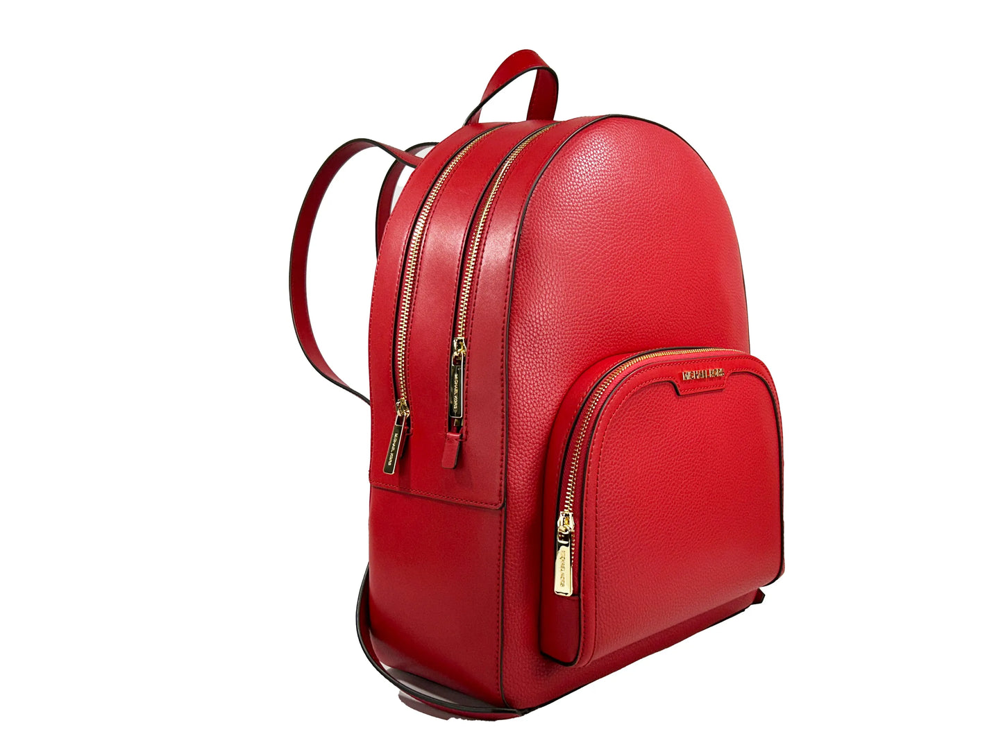 Michael Kors Jaycee Red Leather Backpack Bookbag