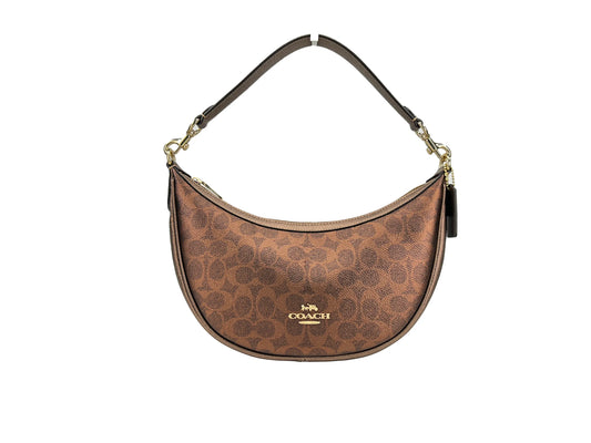 Coach Aria Signature Canvas Shoulder Bag Purse