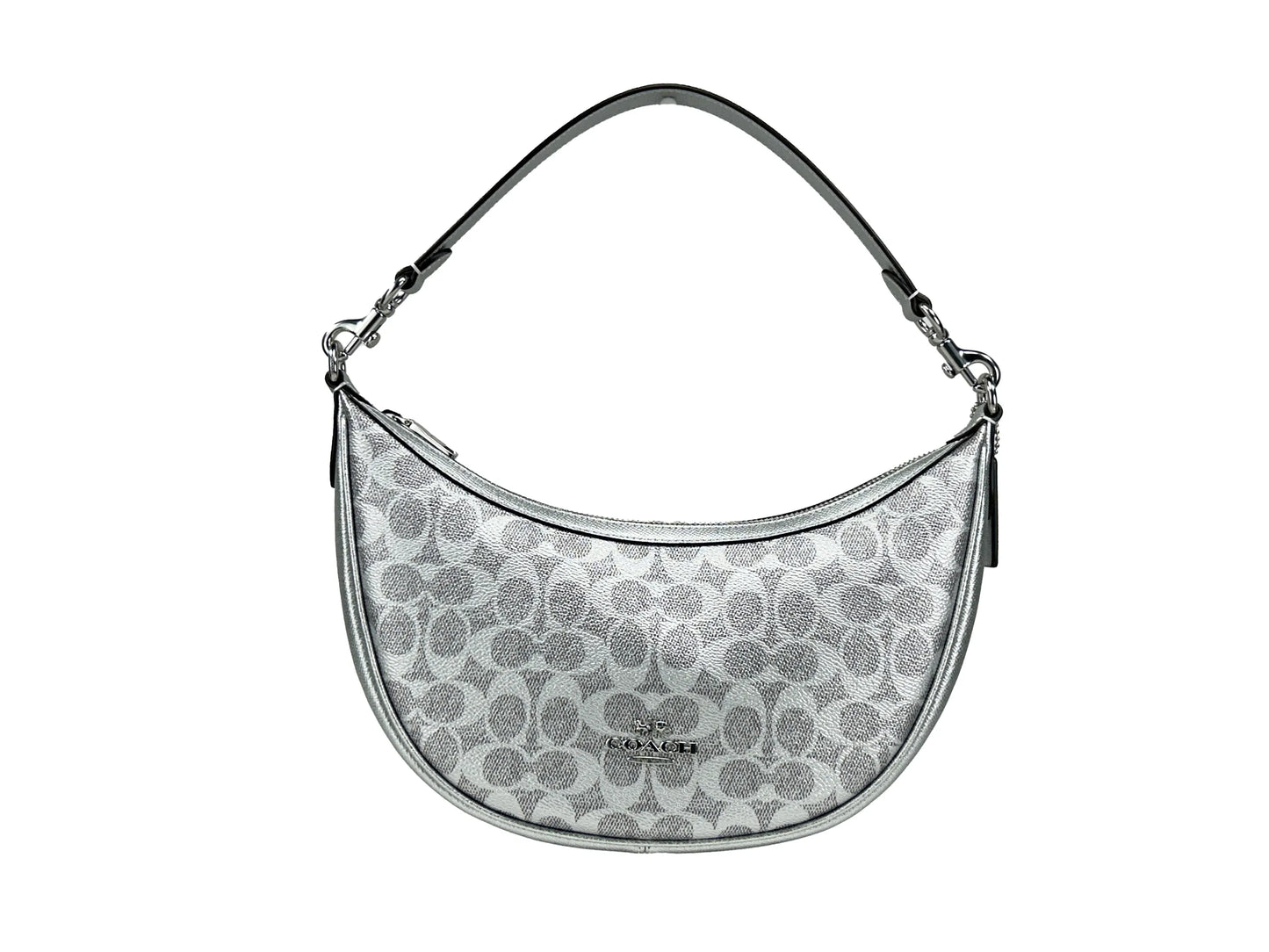 Coach Aria Signature Canvas Shoulder Bag Purse
