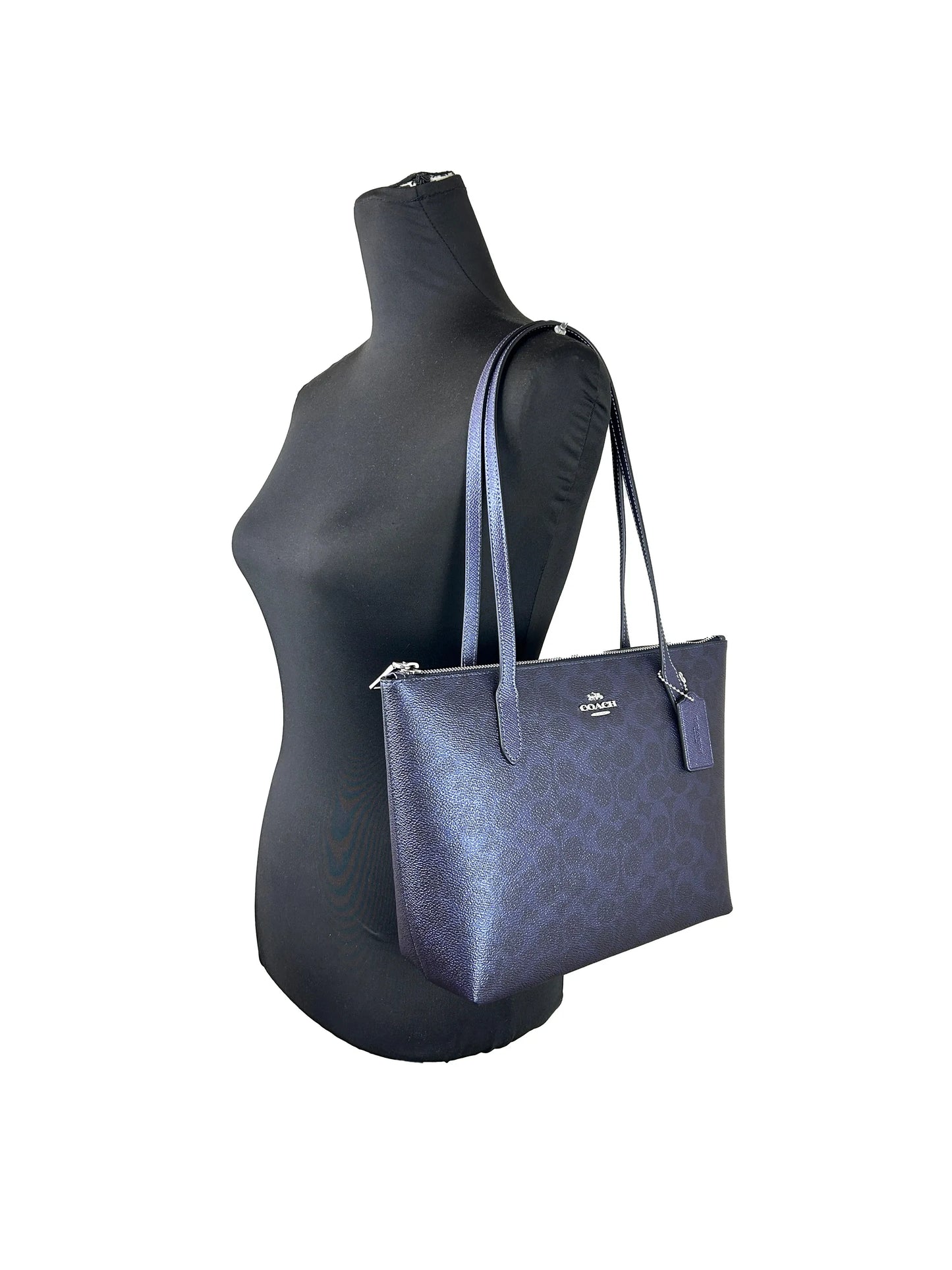 Coach Signature Fiona Zip Tote Bag