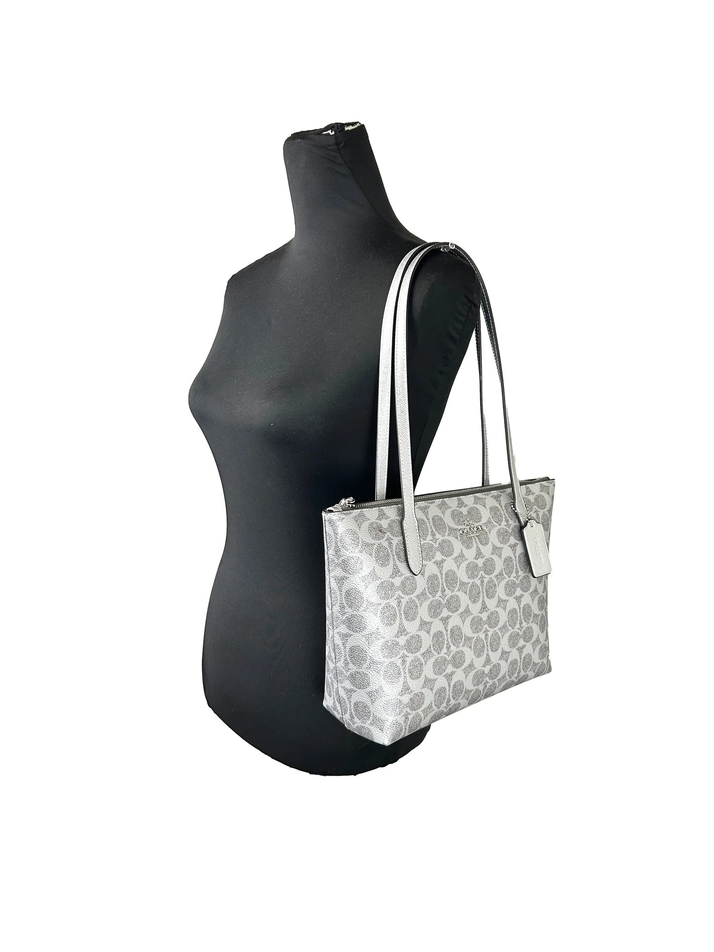 Coach Signature Fiona Zip Tote Bag