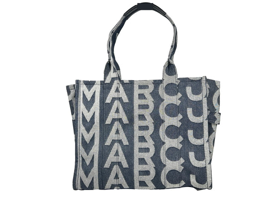 Marc Jacobs Denim Monogram Tote Bag