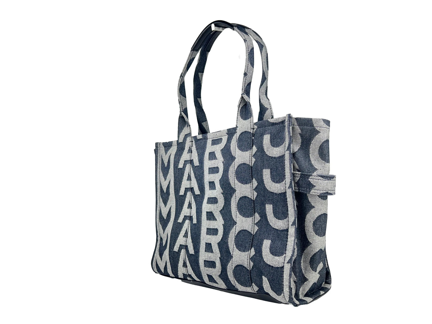 Marc Jacobs Denim Monogram Tote Bag