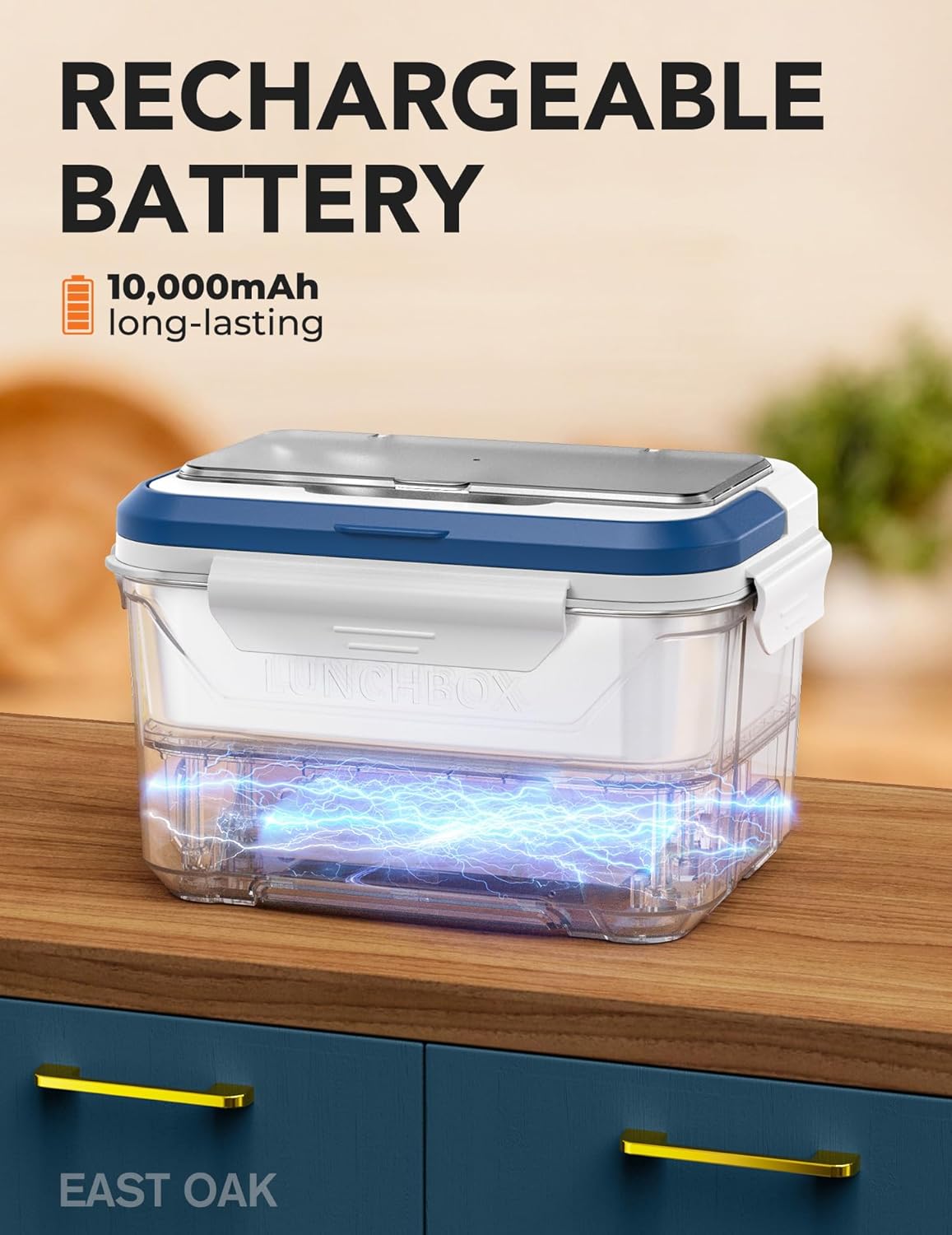 EAST OAK Cordless Electric Lunch Box for Adults 30