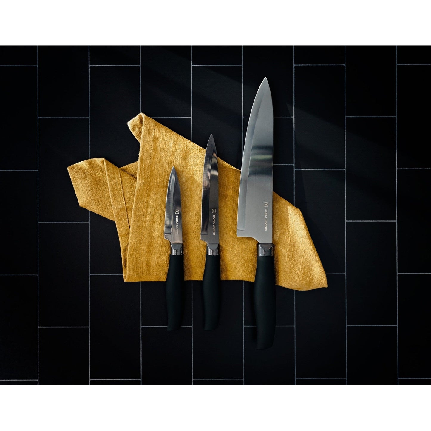 Titan 3-Piece Kitchen Knife Set - Black-2