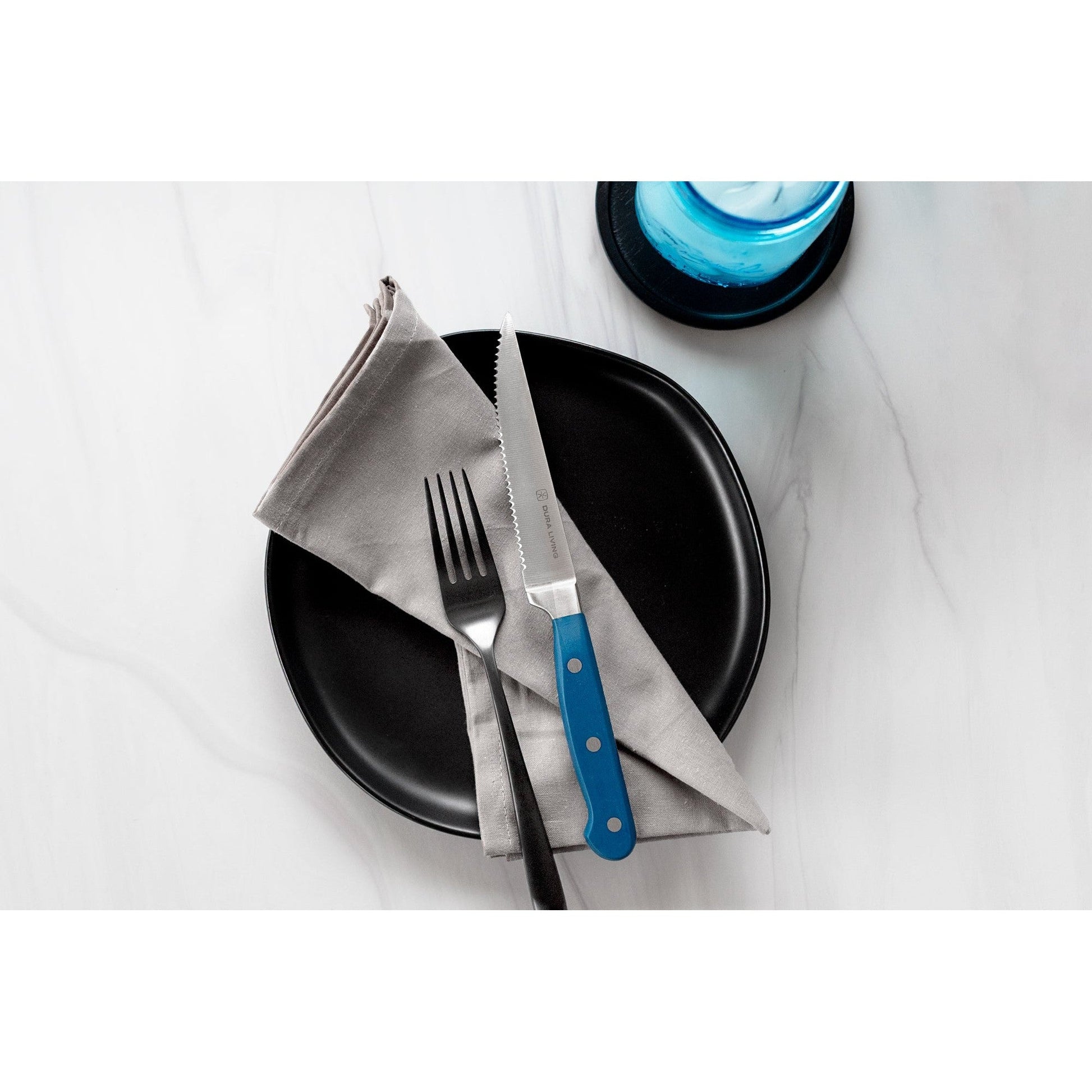 Superior Set of 8 Steak Knives - Royal Blue-1