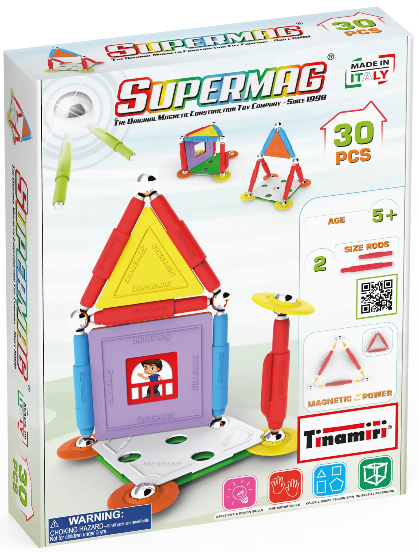 Tinamiri Supermag - House 30 - Magnetic Building Set, 1000 Piece Jigsaw Puzzle
