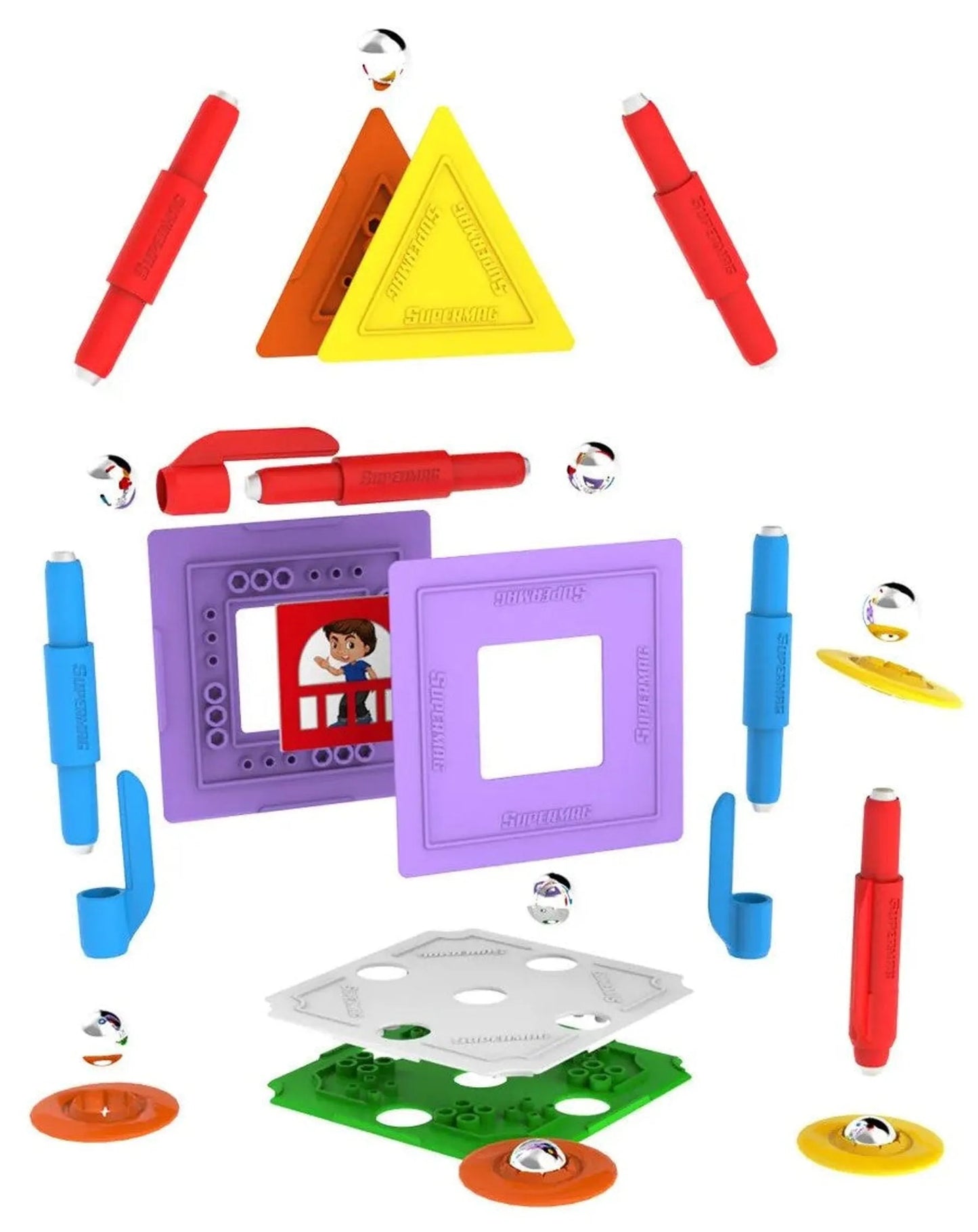 Tinamiri Supermag - House 30 - Magnetic Building Set, 1000 Piece Jigsaw Puzzle