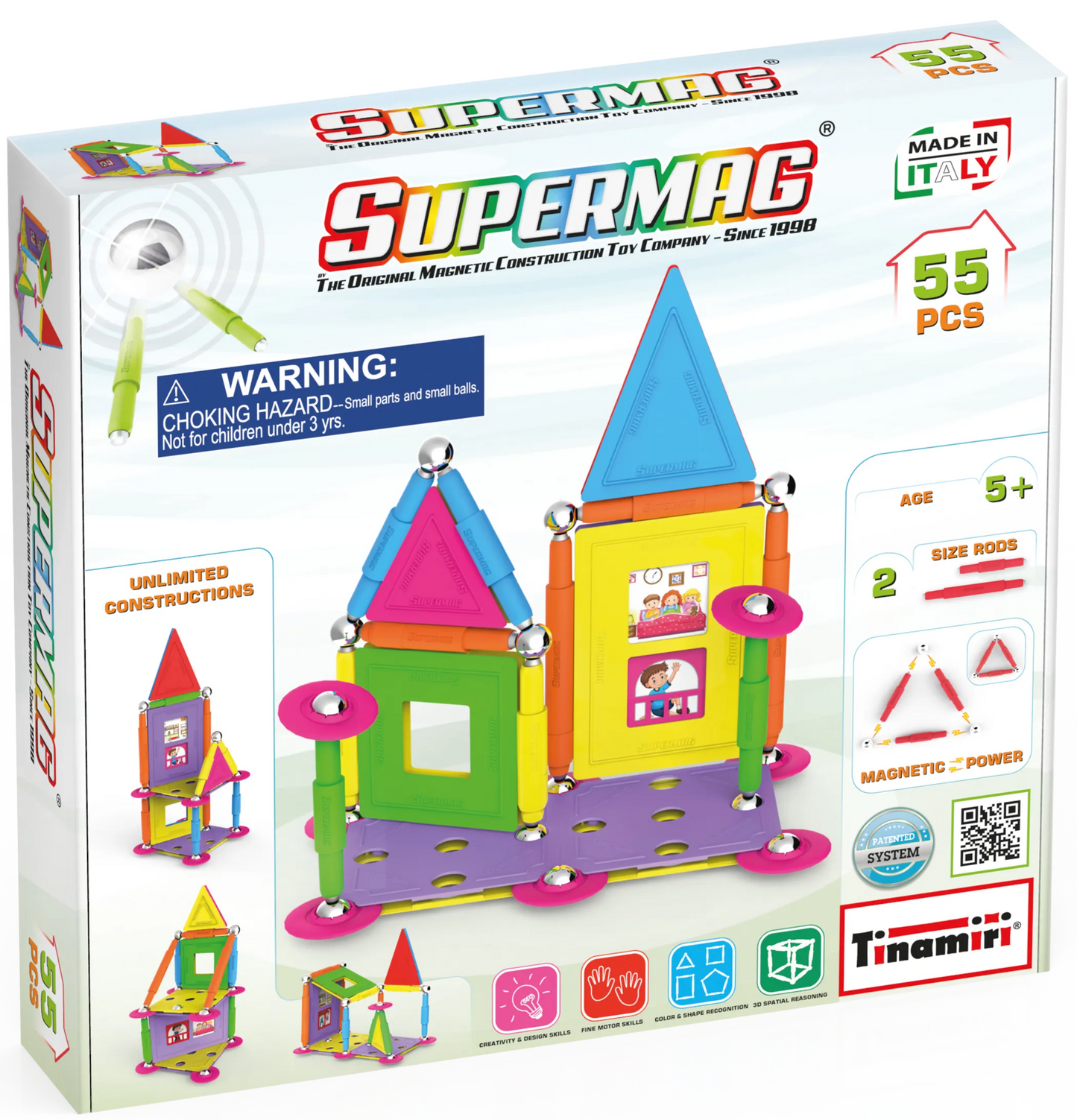 Tinamiri Supermag - House 55 - Magnetic Building Set, 1000 Piece Jigsaw Puzzle