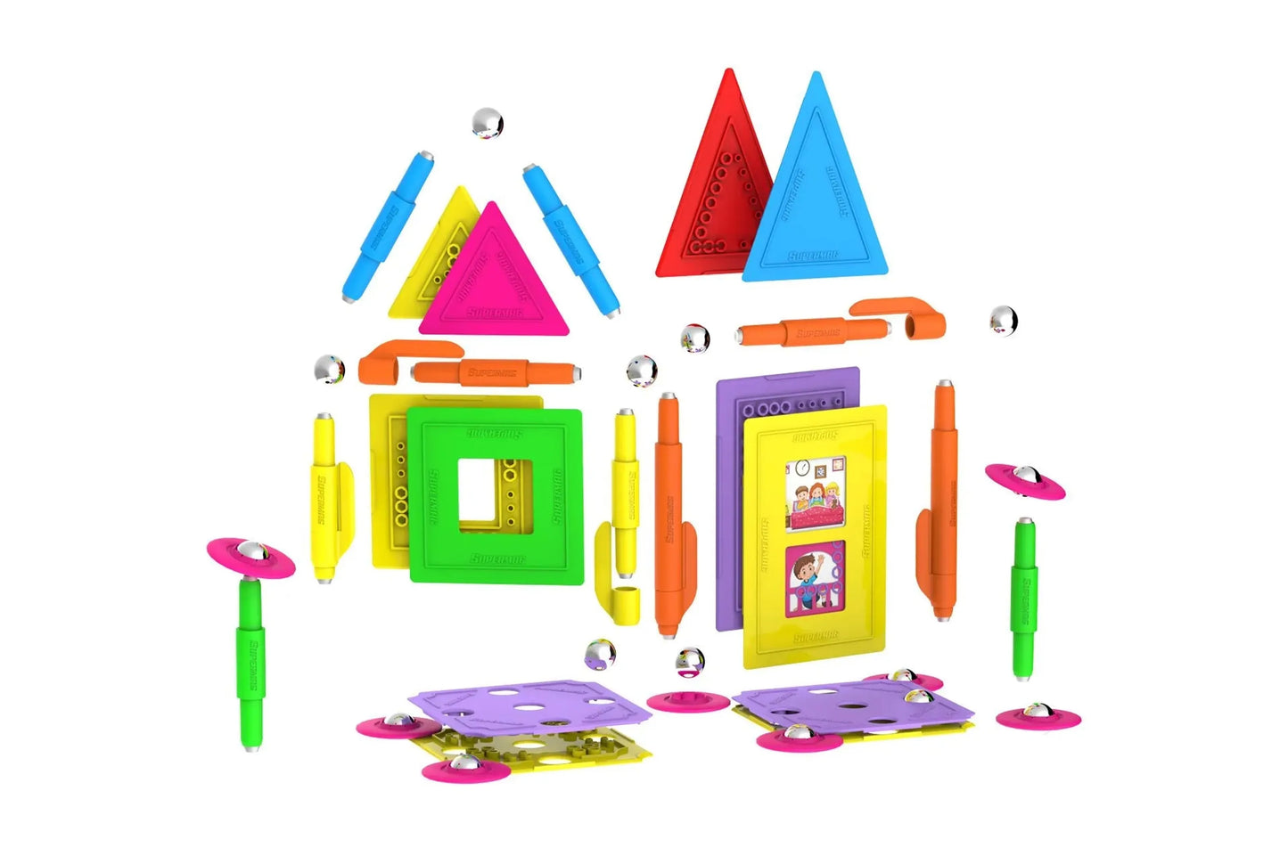 Tinamiri Supermag - House 55 - Magnetic Building Set, 1000 Piece Jigsaw Puzzle