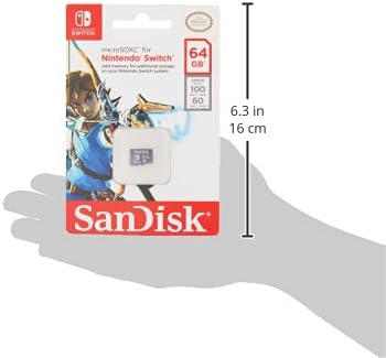 SanDisk 64GB microSDXC UHS-I card for Nintendo Switch - SDSQXAT-064G-GN6ZA