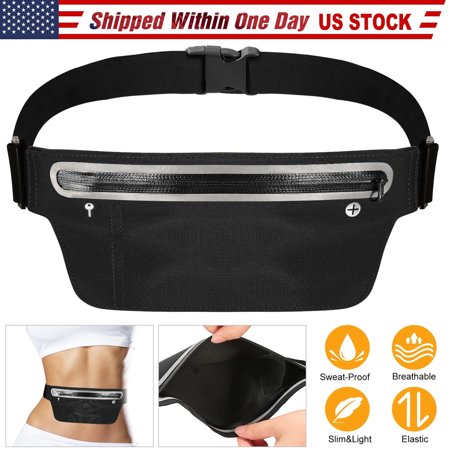 Unisex Sport Waist Pack Running Belt