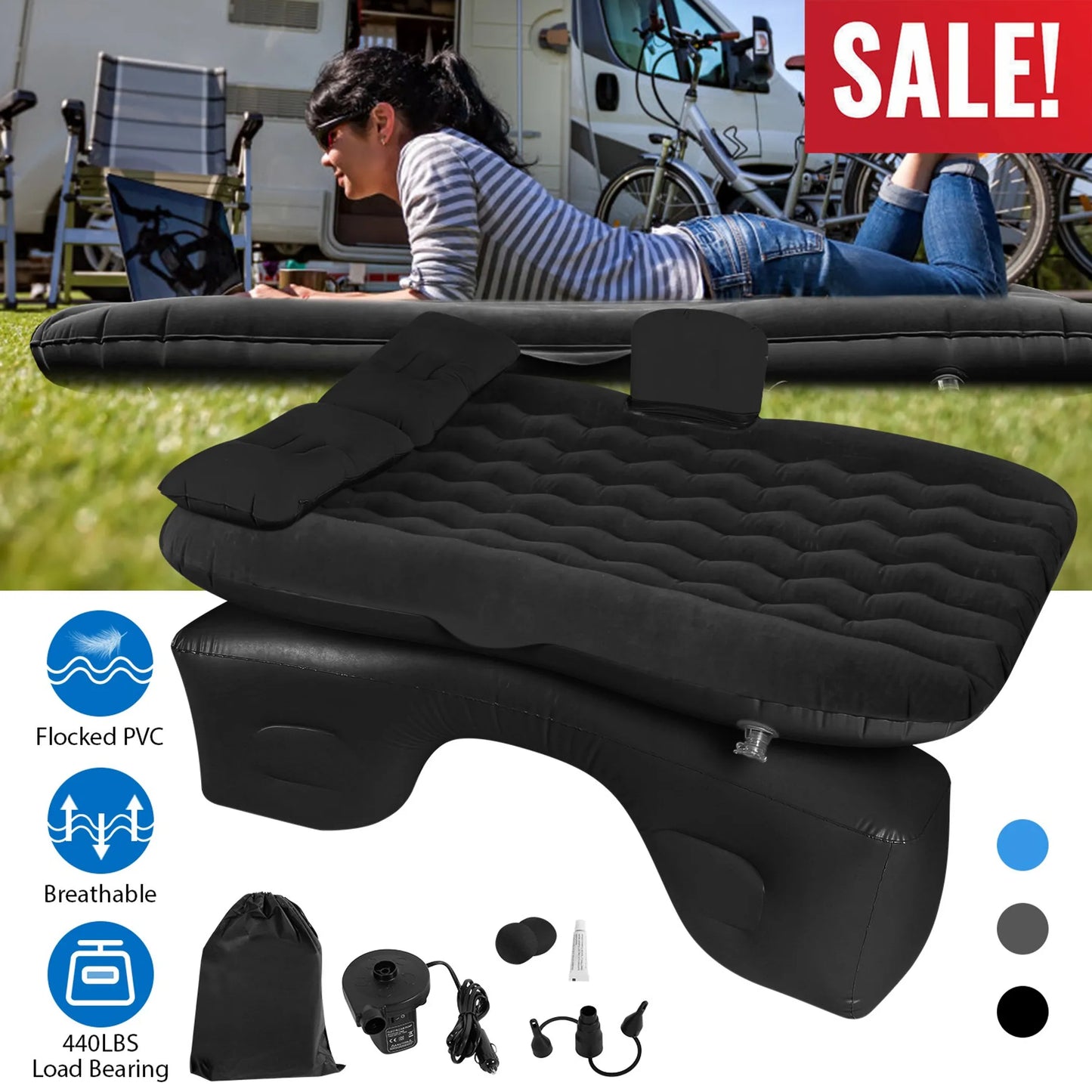 Car Air Mattress Bed Inflation Car
