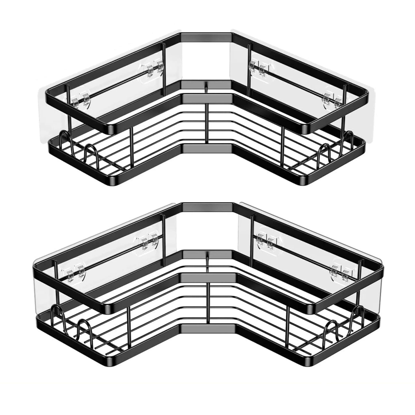 2Pcs Corner Shower Caddy Anti-Rust