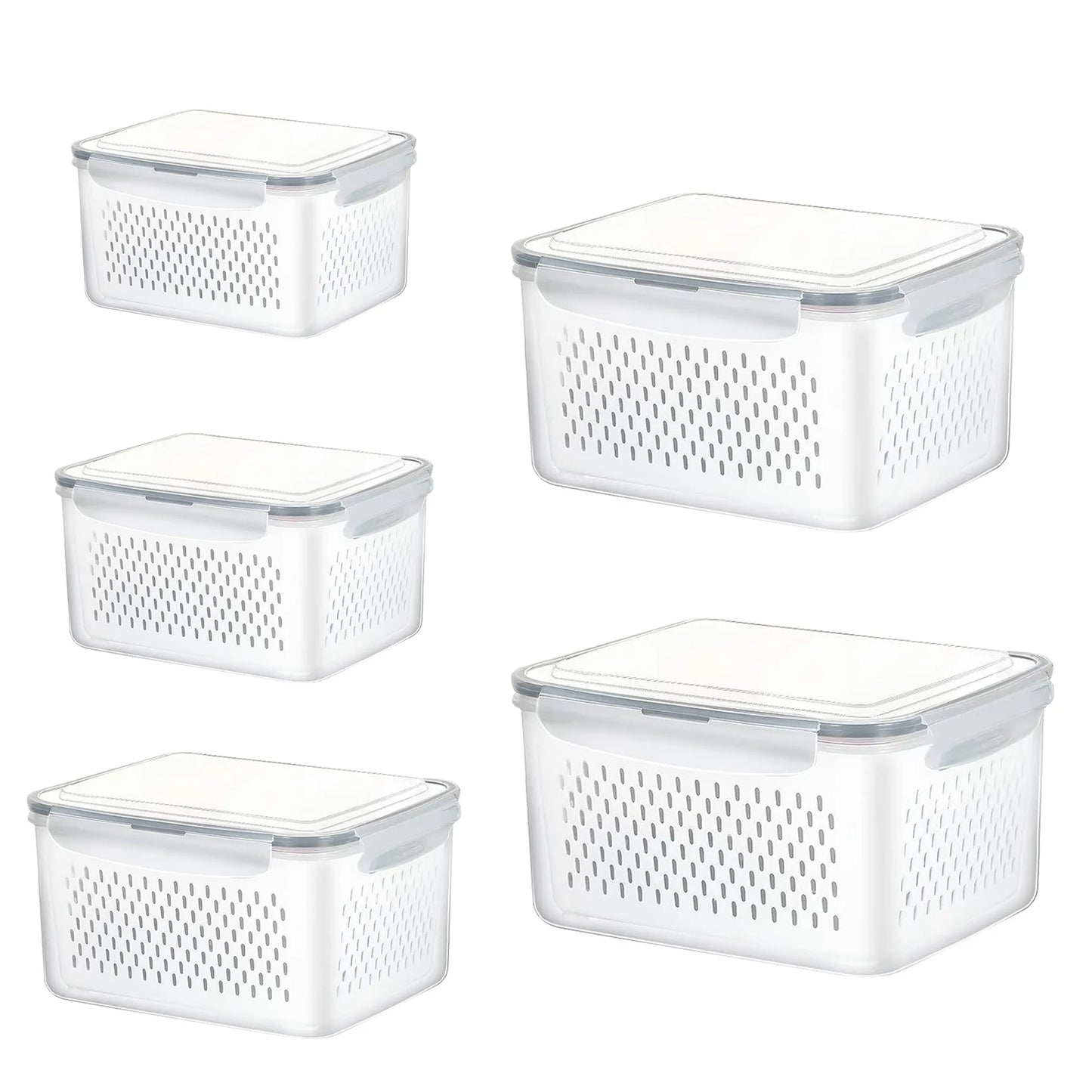 5Pcs Fruit Vegetable Containers