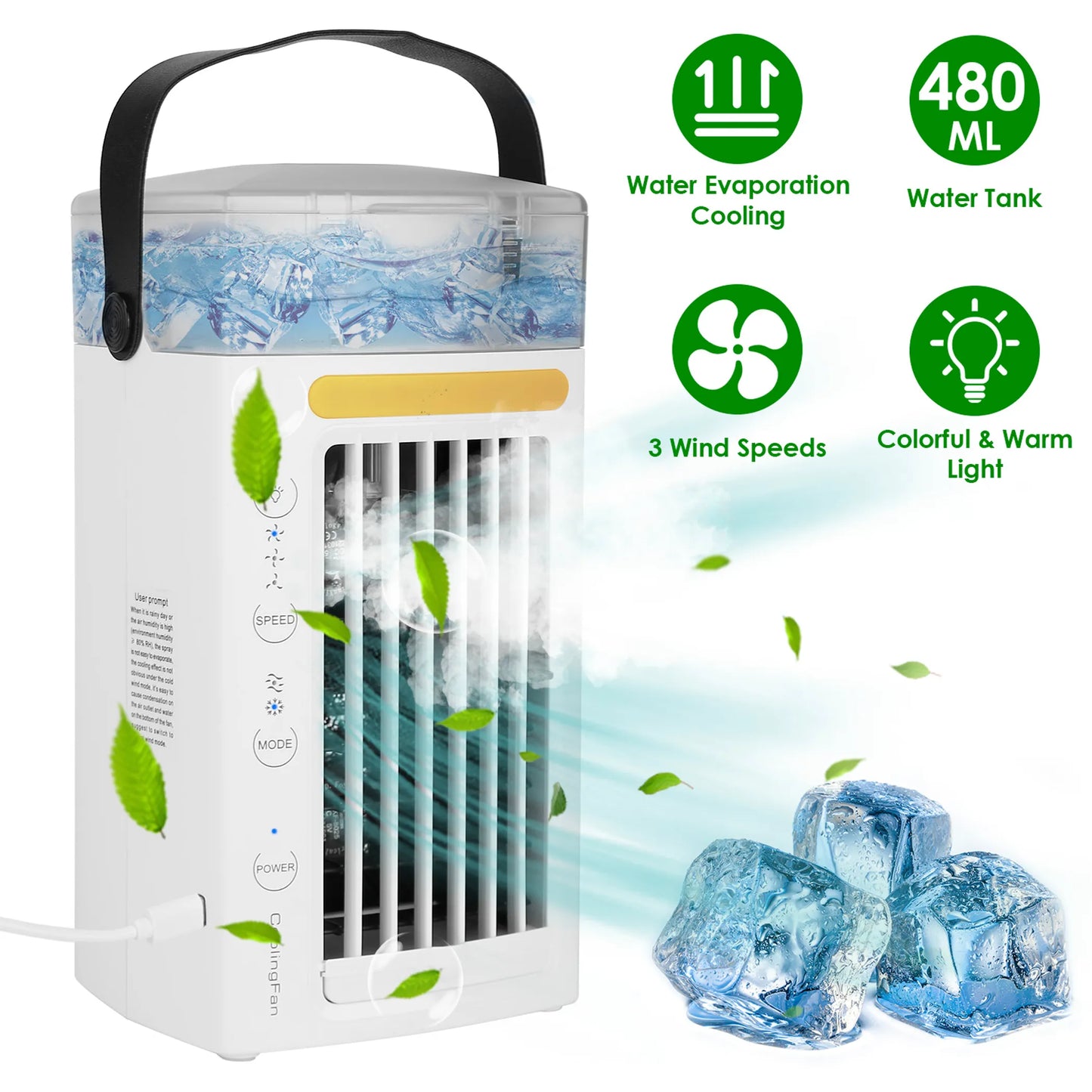 4 In 1 Portable Air Conditioner Fan
