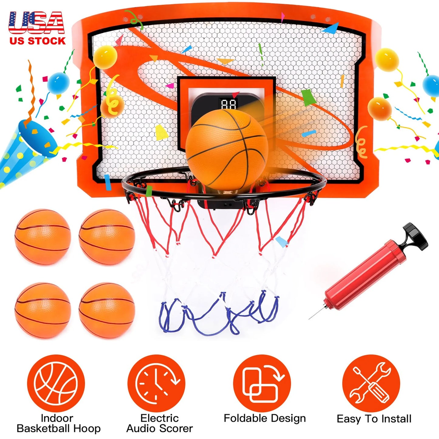 Indoor Mini Basketball Hoop Set