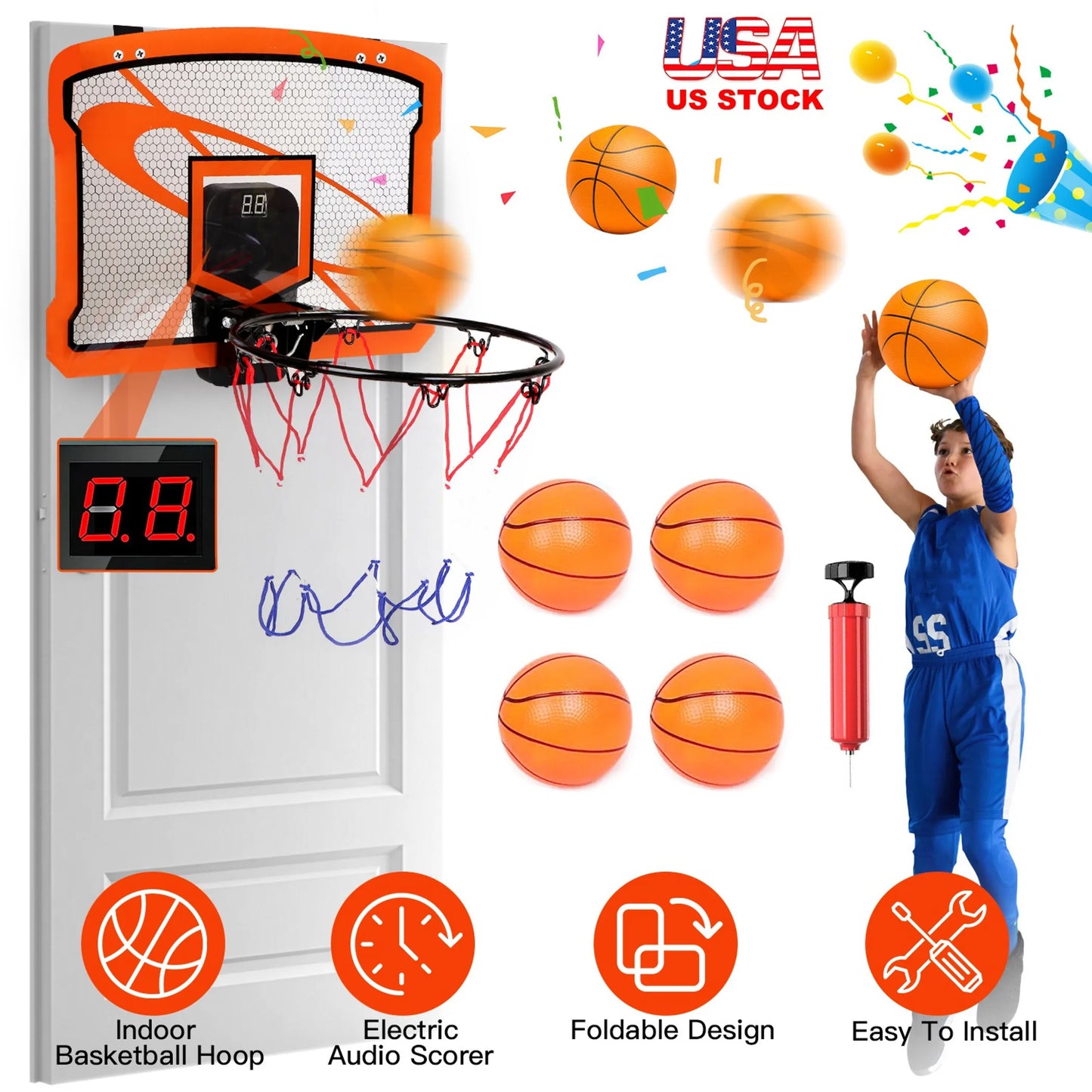 Indoor Mini Basketball Hoop Set