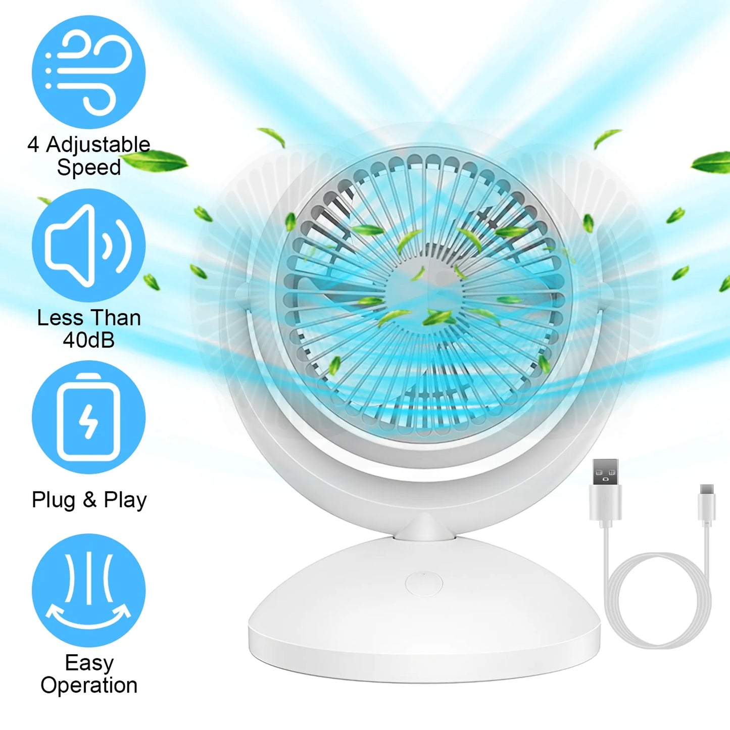 Air Circulator Desk Fan