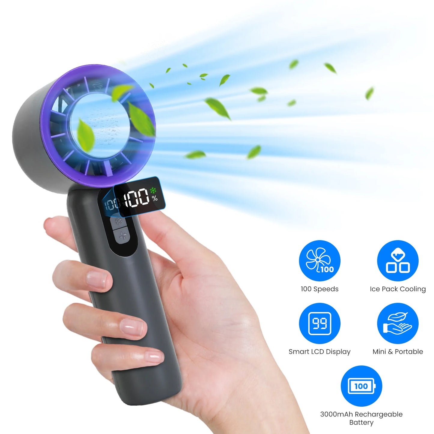 100 Speed Handheld Fan