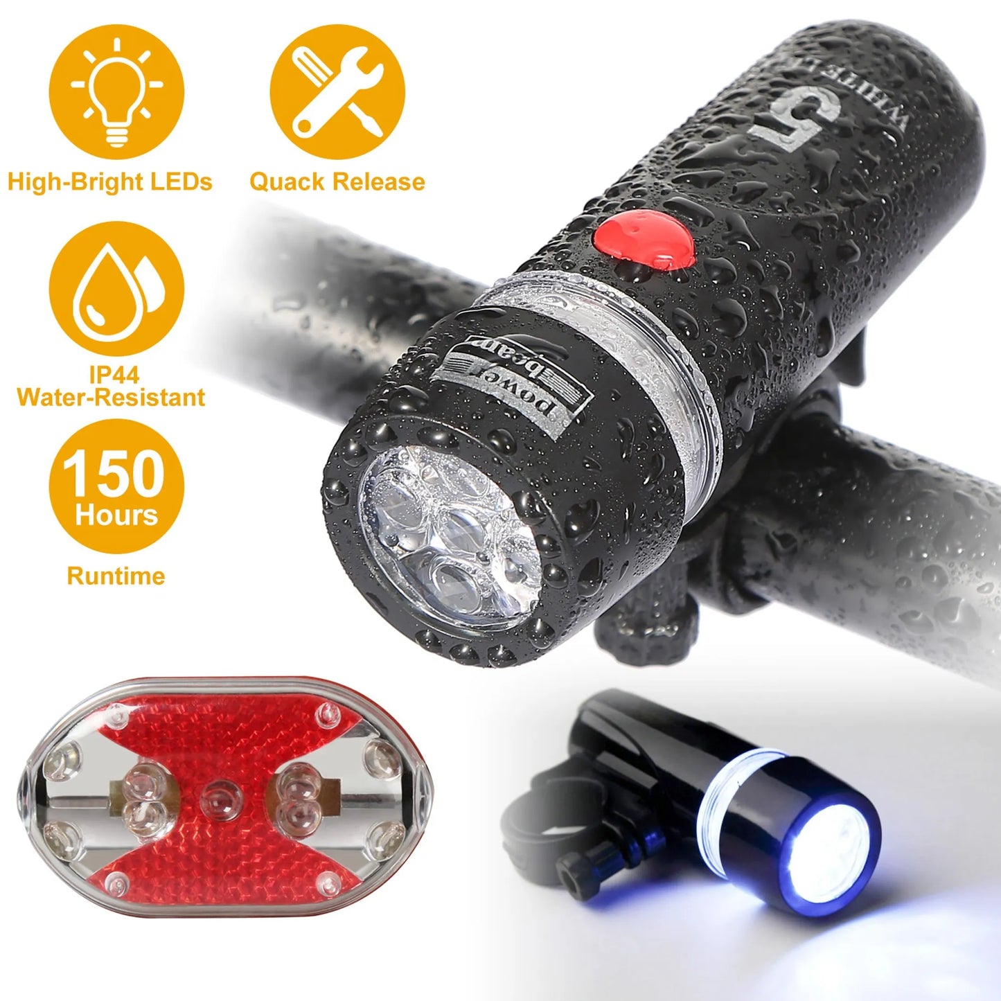 8000LM Bike Front Light Waterproof LED Bicycle HeadLamp