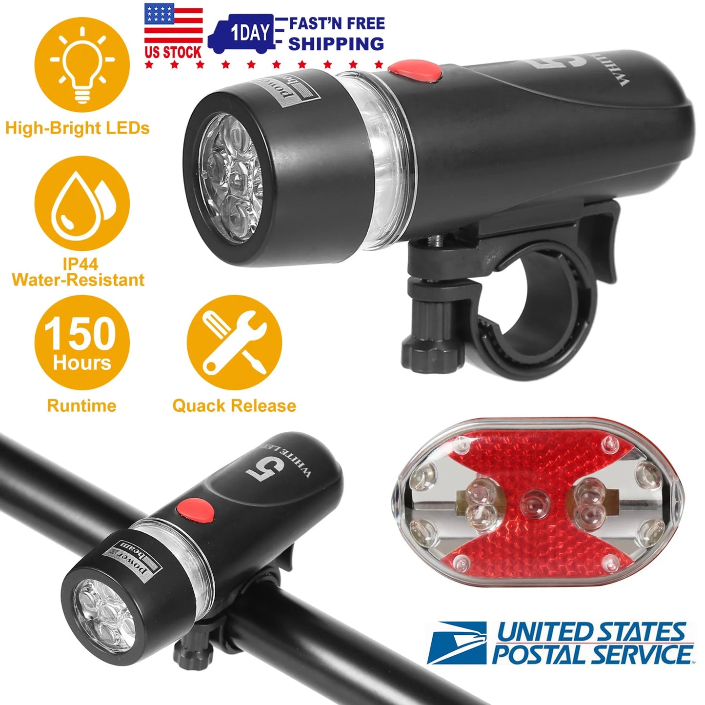8000LM Bike Front Light Waterproof LED Bicycle HeadLamp