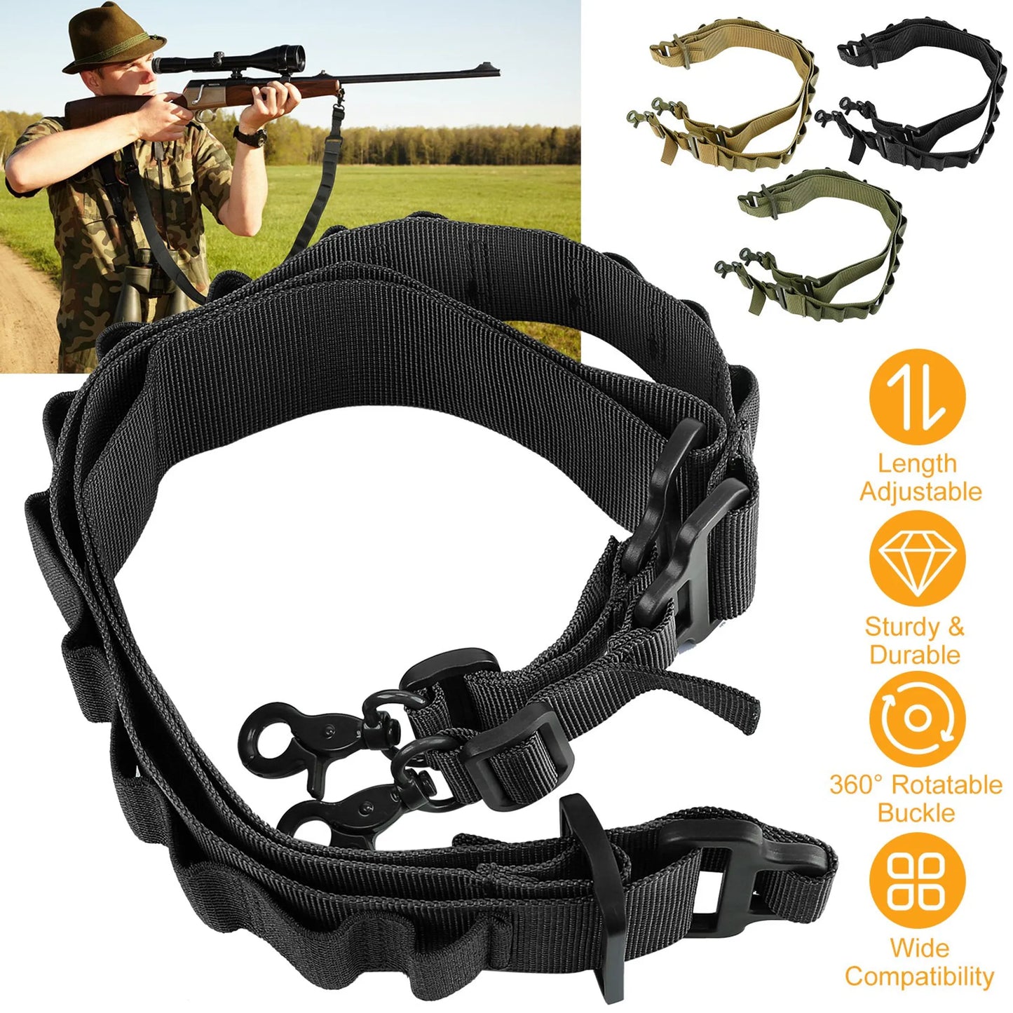 Tactical Shotgun Sling 2 Point Gun Sling