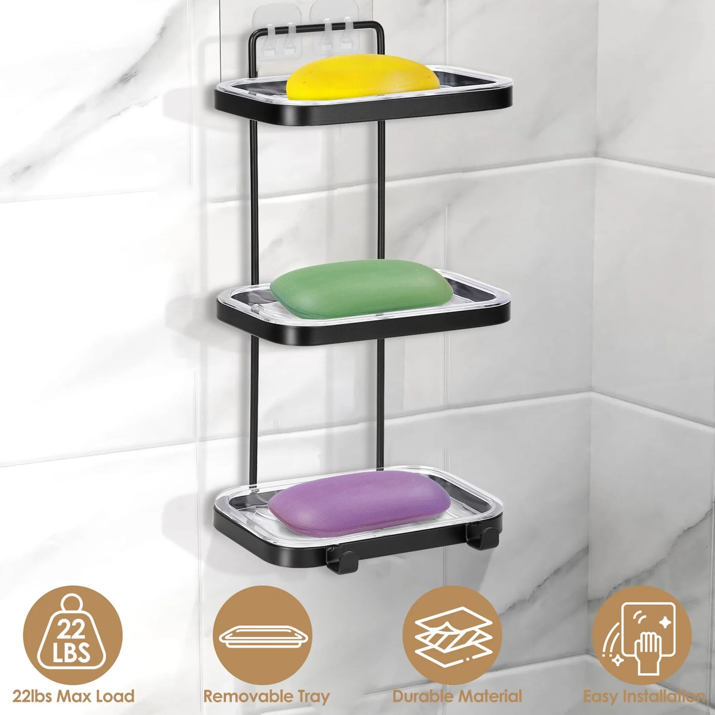 Soap Dish Soap Bar Holder Square Soap