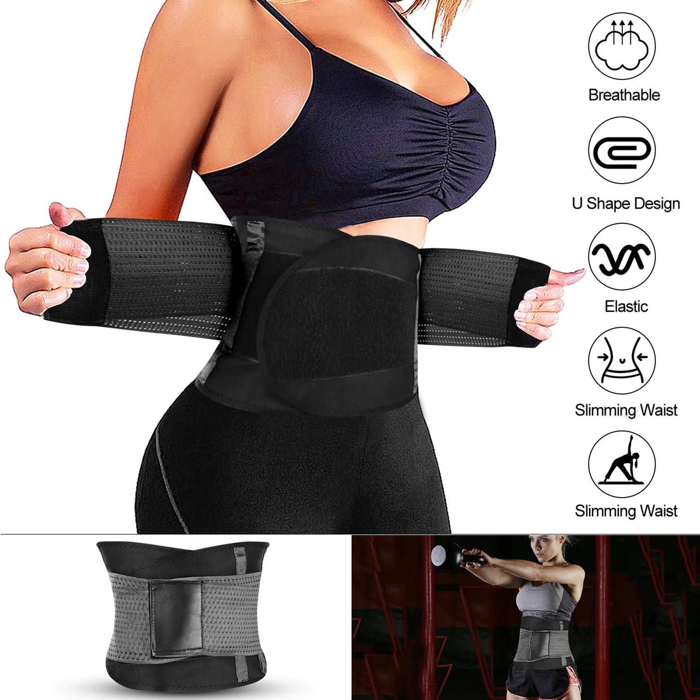 U-Shaped Slimming Waist Belt