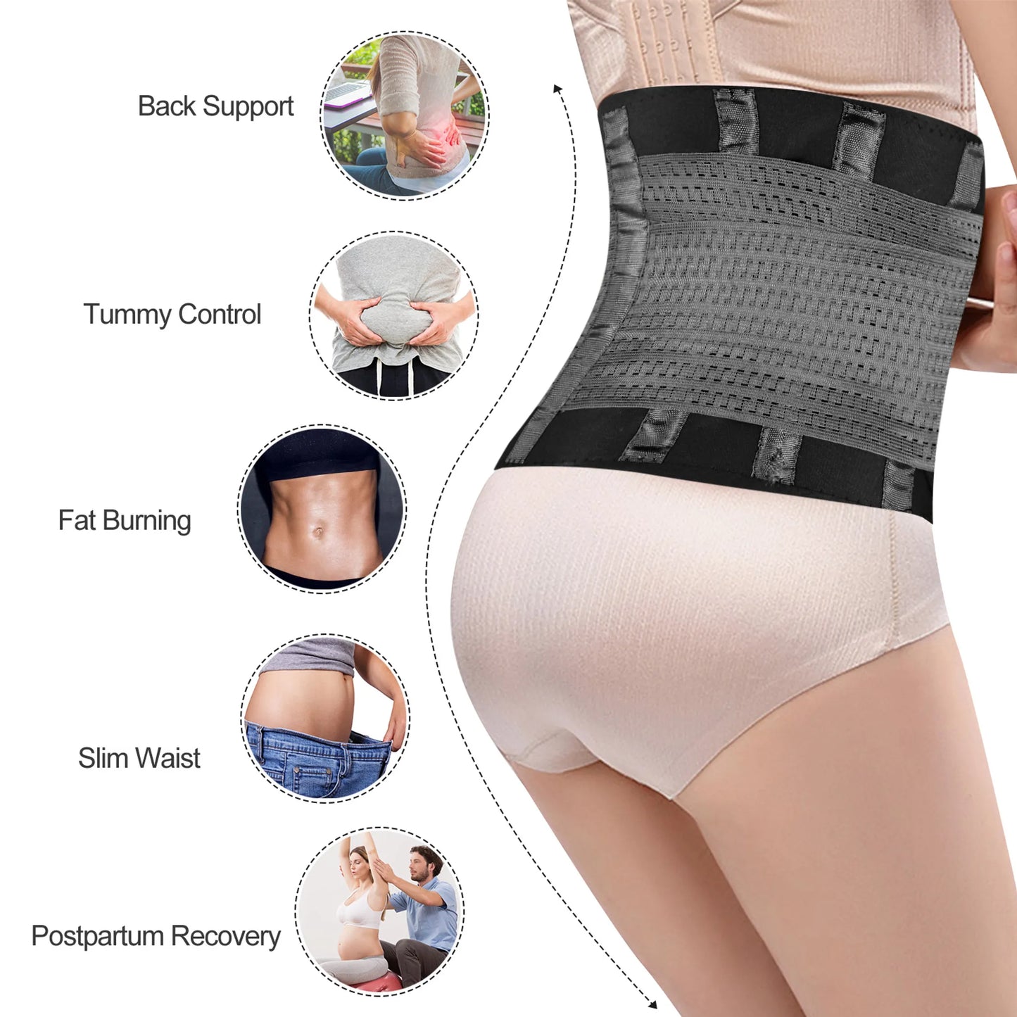 U-Shaped Slimming Waist Belt