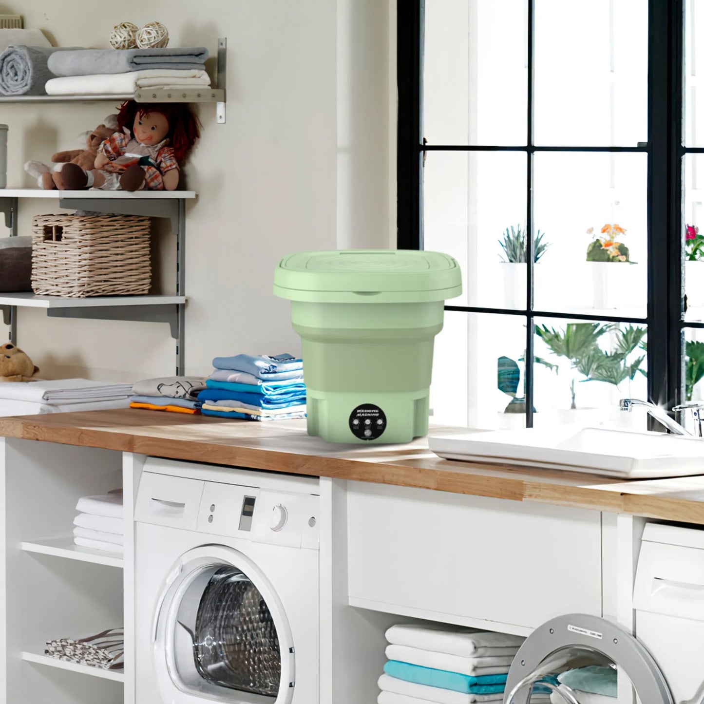 Portable Washing Machine Foldable Laundry Machine