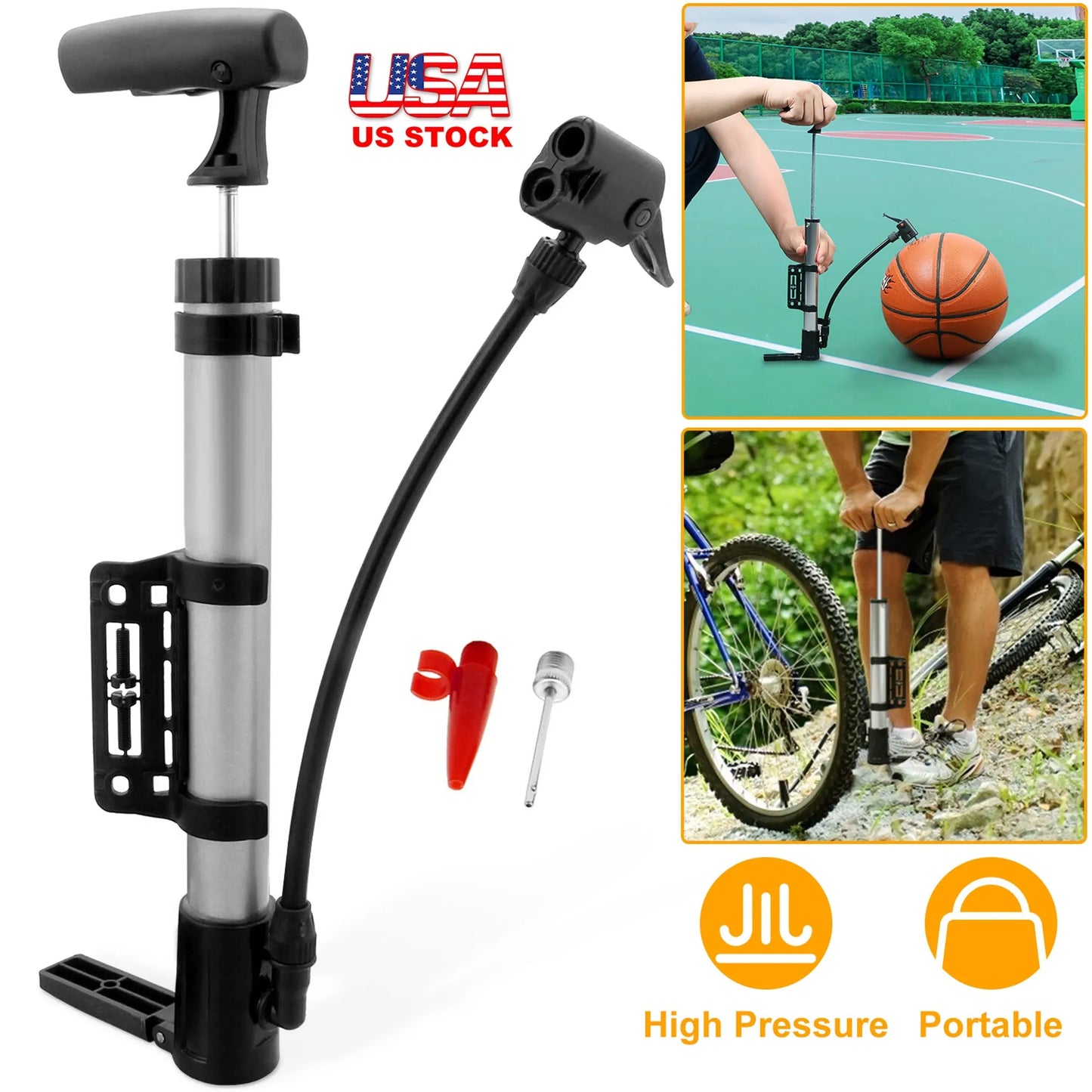 Mini Bike Pump Portable Bicycle