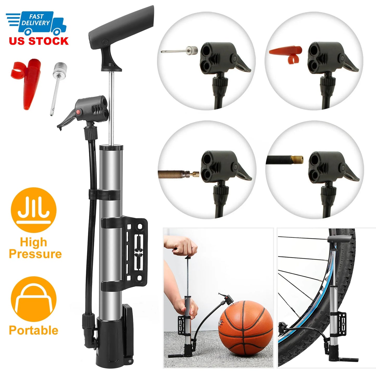 Mini Bike Pump Portable Bicycle
