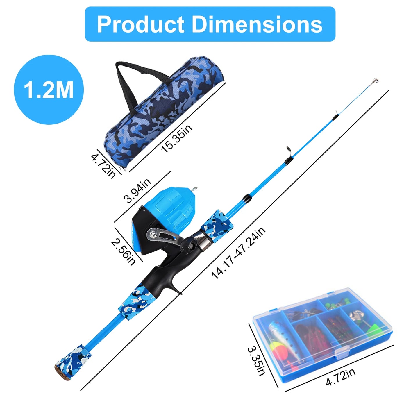 Kids Fishing Pole Set