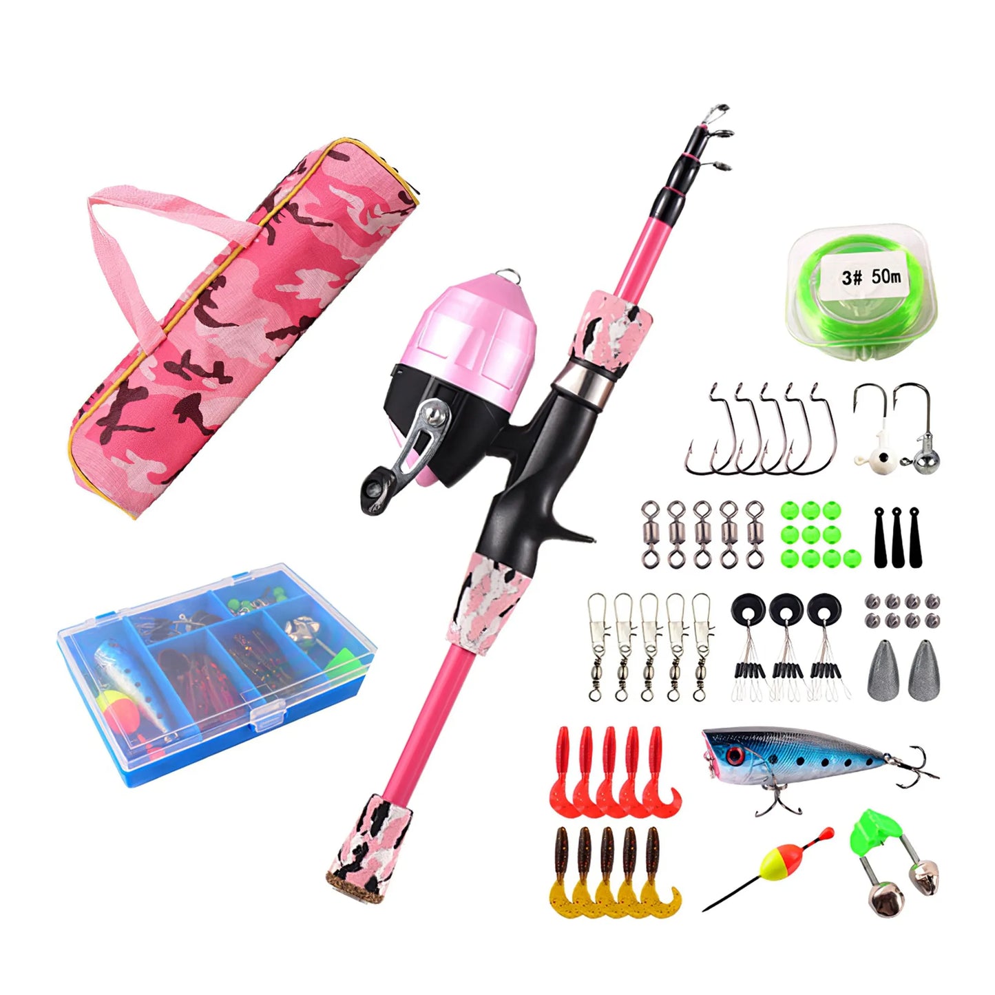 Kids Fishing Pole Set