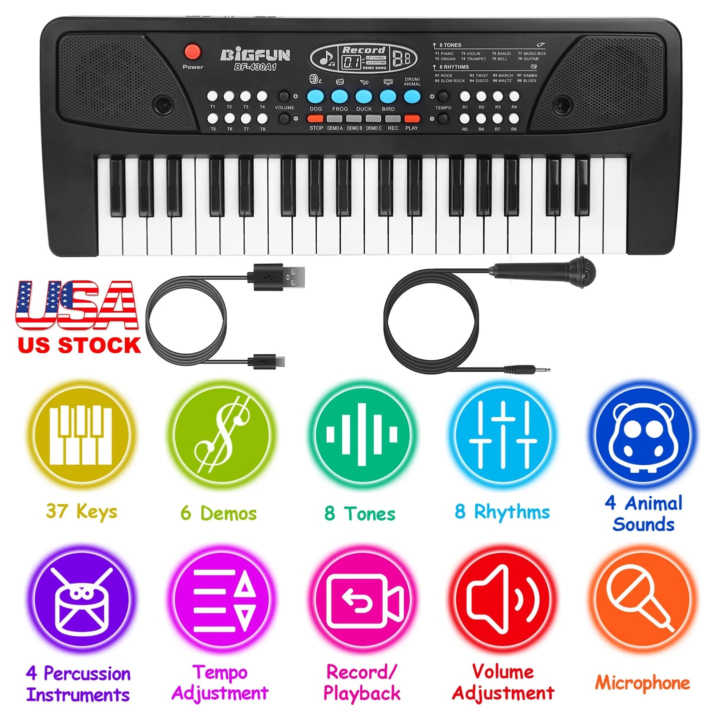 37 Keys Digital Music Electronic Keyboard