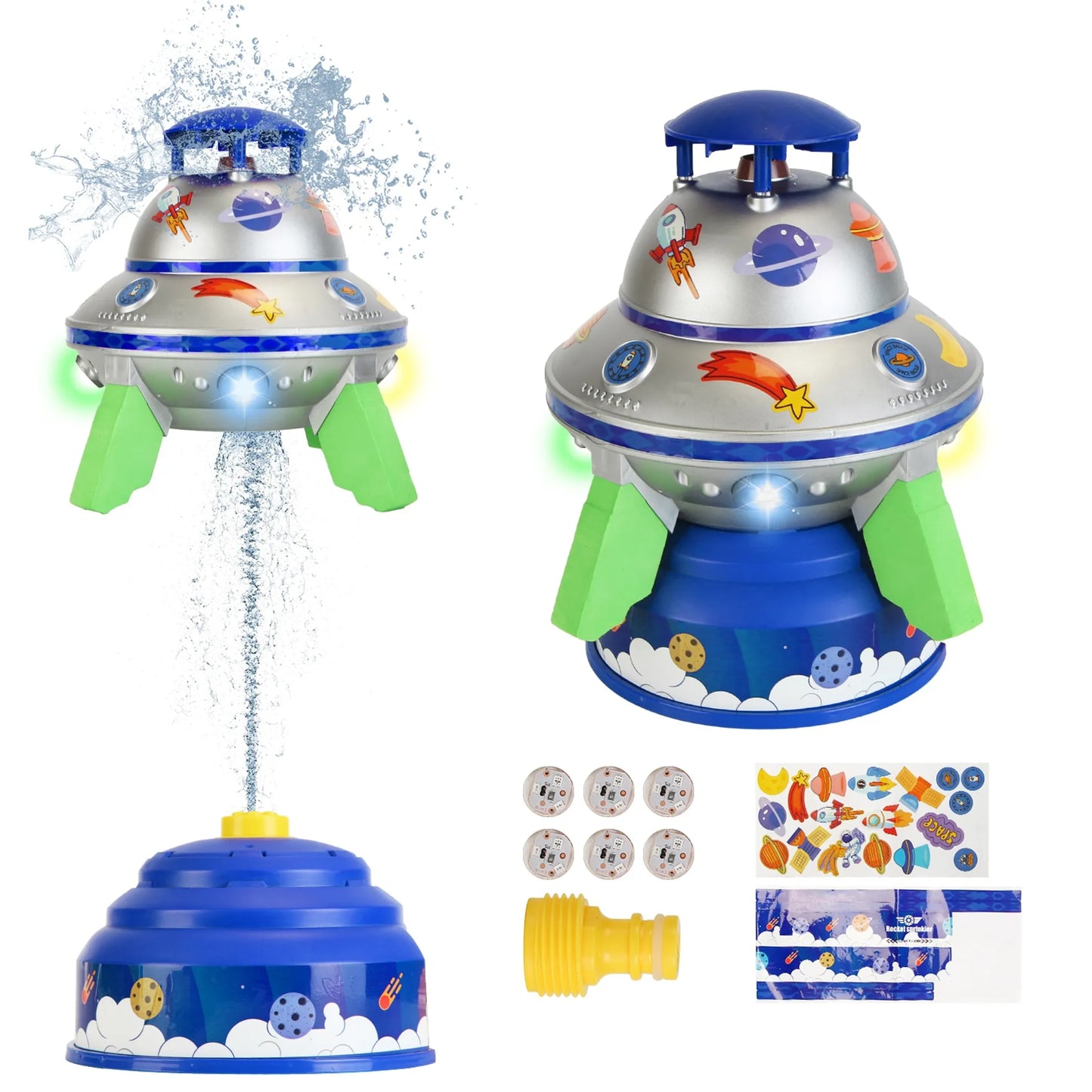 UFO Water Sprinkler Outdoor Summer Rocket Toy