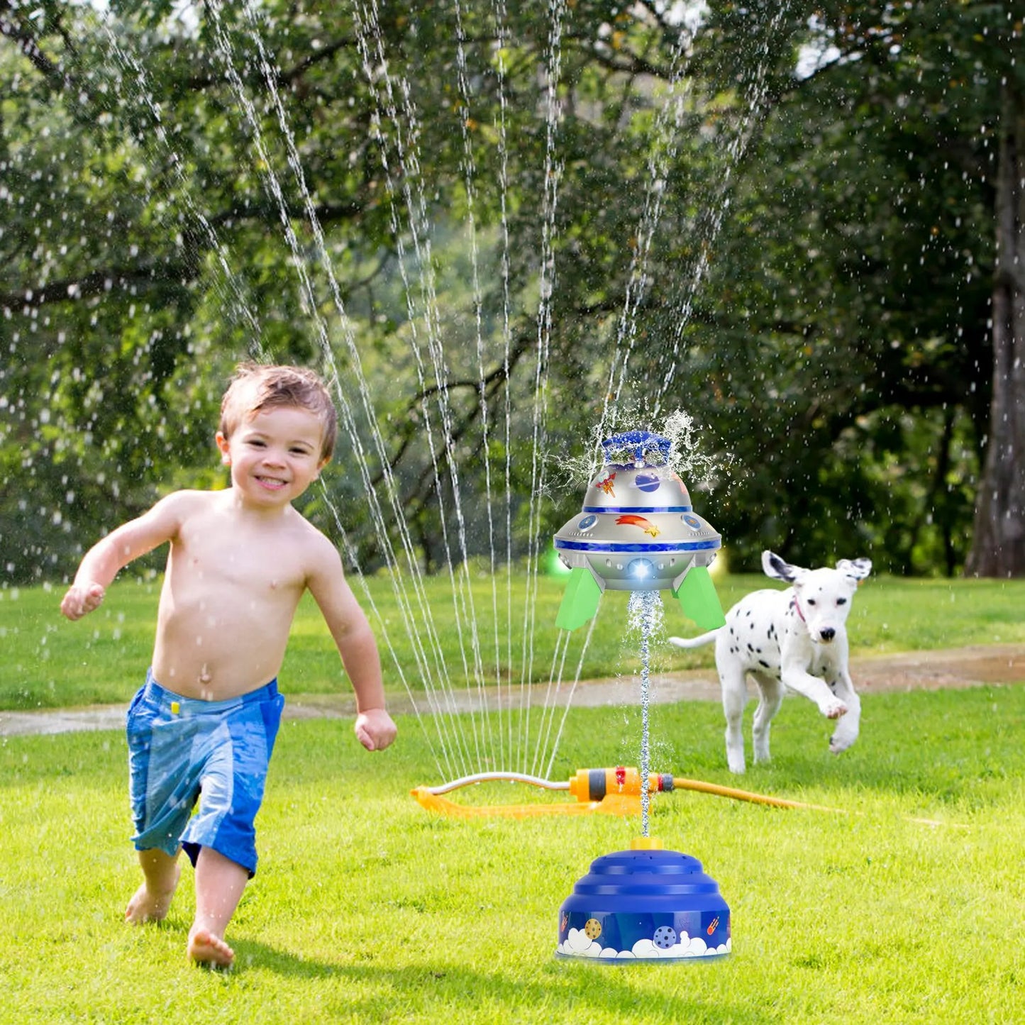 UFO Water Sprinkler Outdoor Summer Rocket Toy