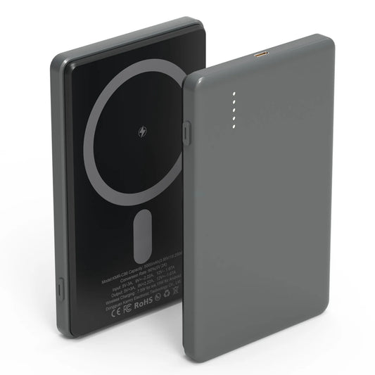 2 In 1 5000mAh 8MM Slim MagSafe Wireless Power Bank