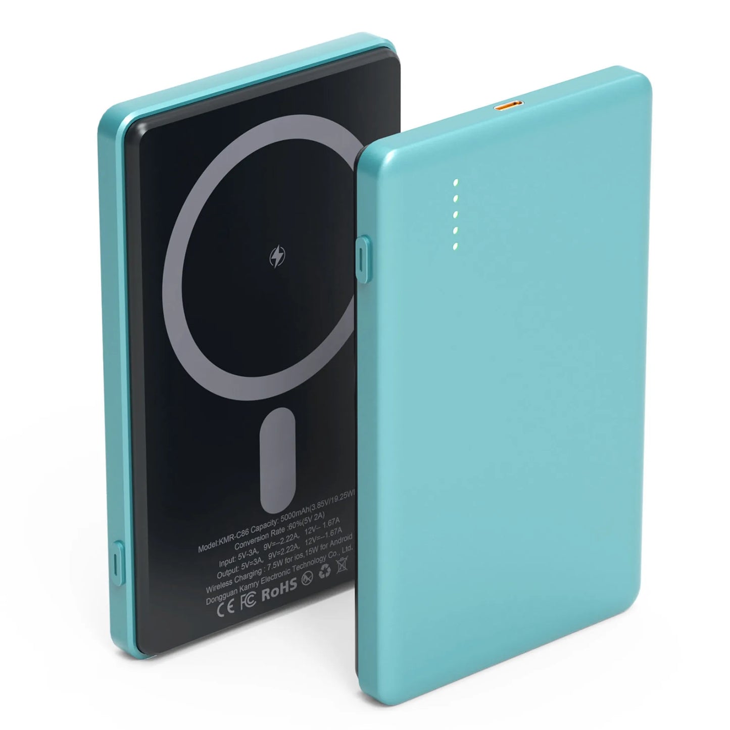 2 In 1 5000mAh 8MM Slim MagSafe Wireless Power Bank