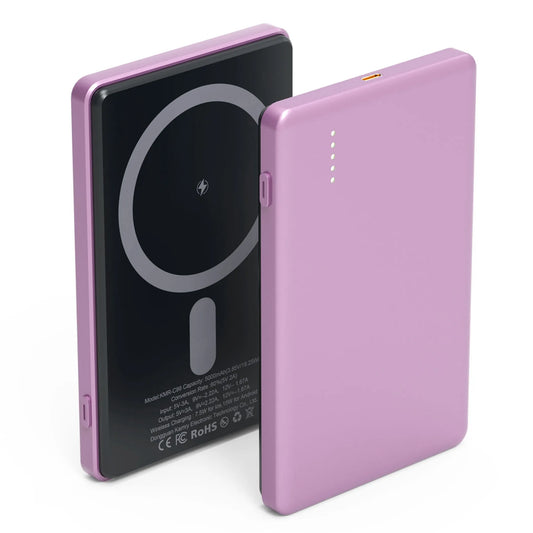 2 In 1 5000mAh 8MM Slim MagSafe Wireless Power Bank
