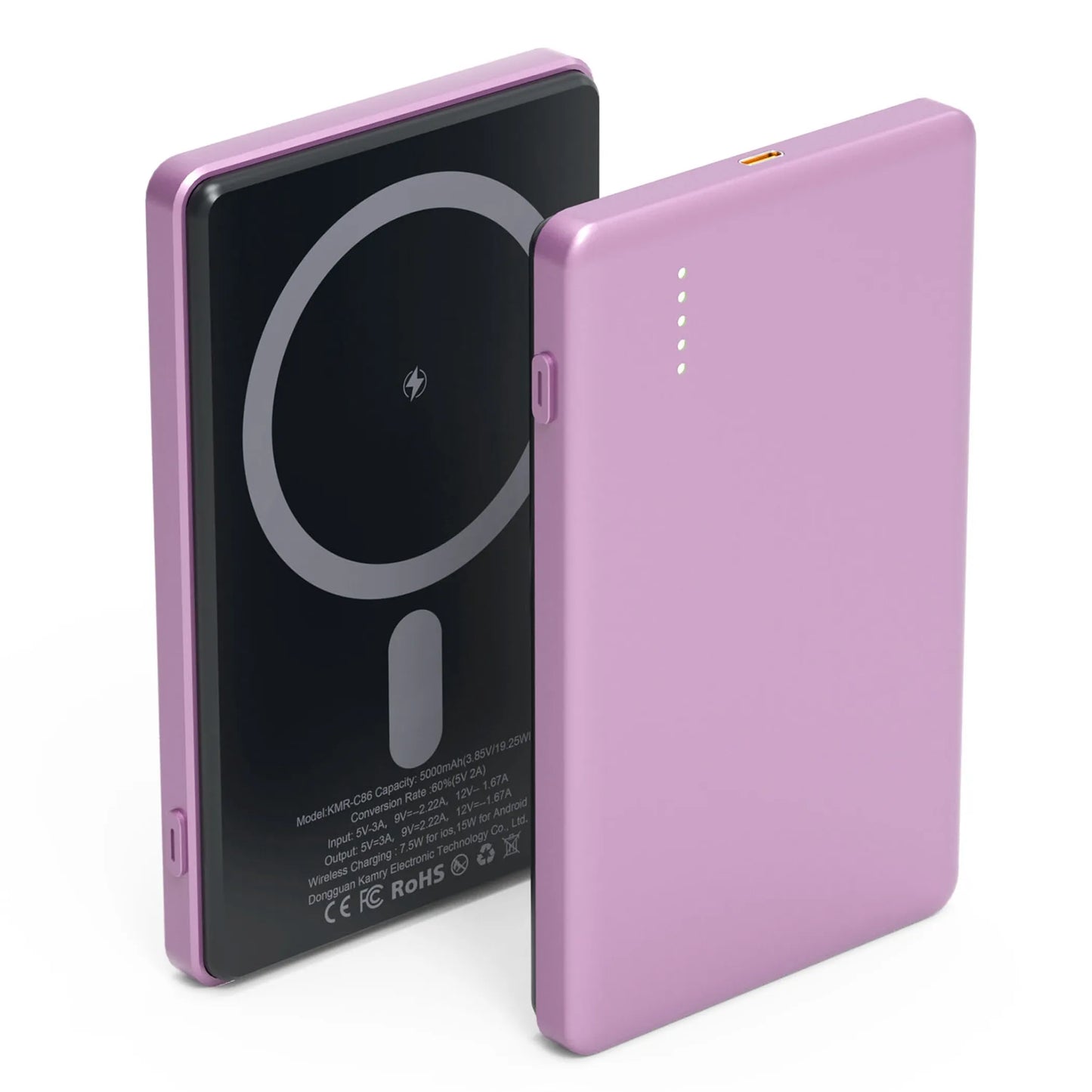 2 In 1 5000mAh 8MM Slim MagSafe Wireless Power Bank